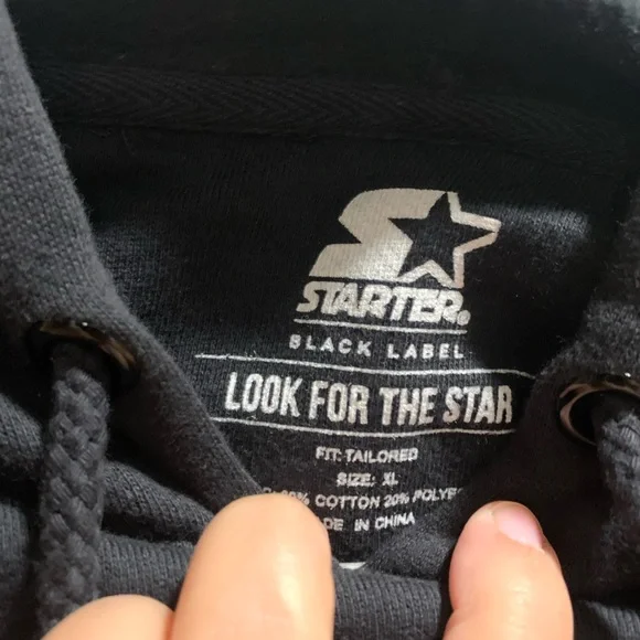 Starter Hoodie Black. Starter Black Label NWT See Description - Picture 3 of 3